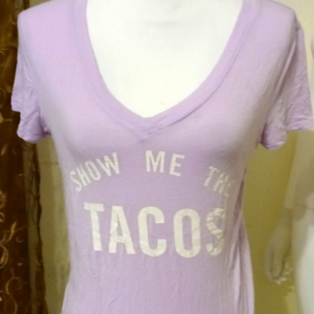 Forever 21 Graphic V Neck Top